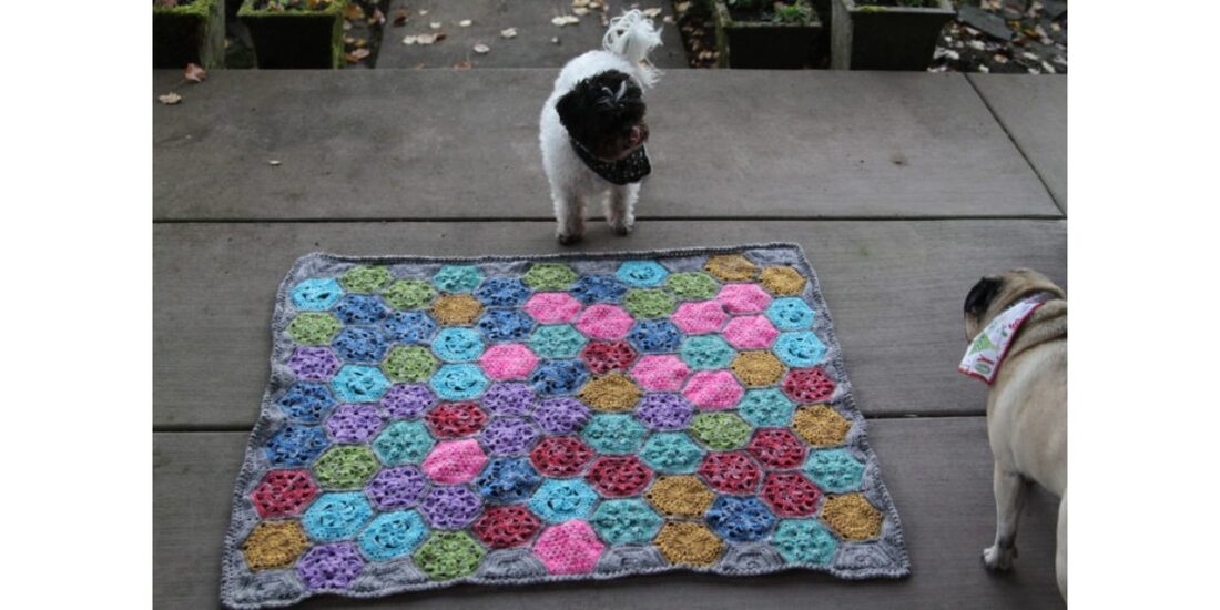 Tiny garden shop baby blanket